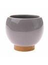 Casa de Engel Керамичен кашпо калъф, сив, 0/24