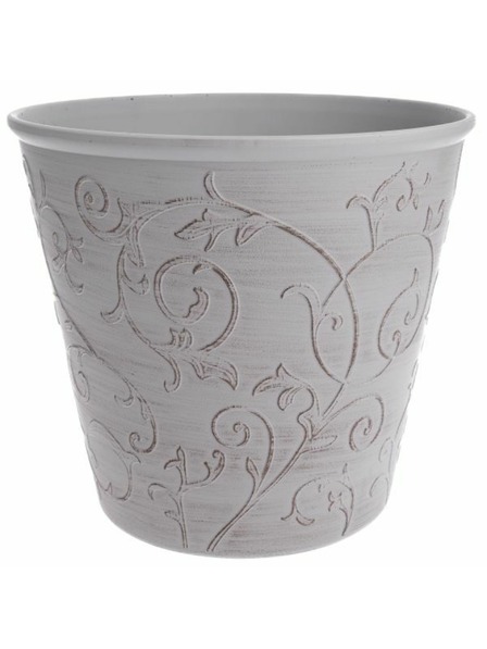 Casa de Engel Капак за саксия за цветя - екопластмаса, бял цвят, 0/24