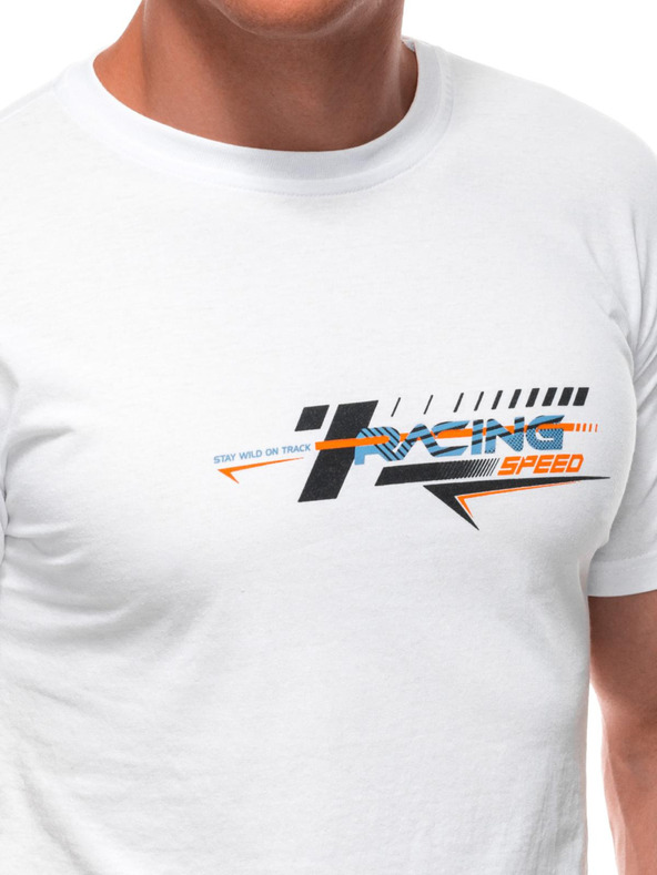 Edoti Мъжка тениска с принт 1982S - тъмносиня OTHER