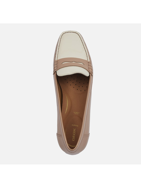 Geox Светлокафяви дамски мокасини Geox Annytah