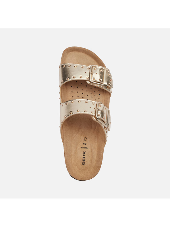 Geox Златисти дамски чехли Geox Brionia R