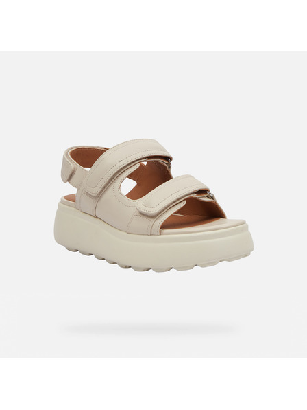 Geox Кремави дамски сандали Geox Spherica EC4.1 S