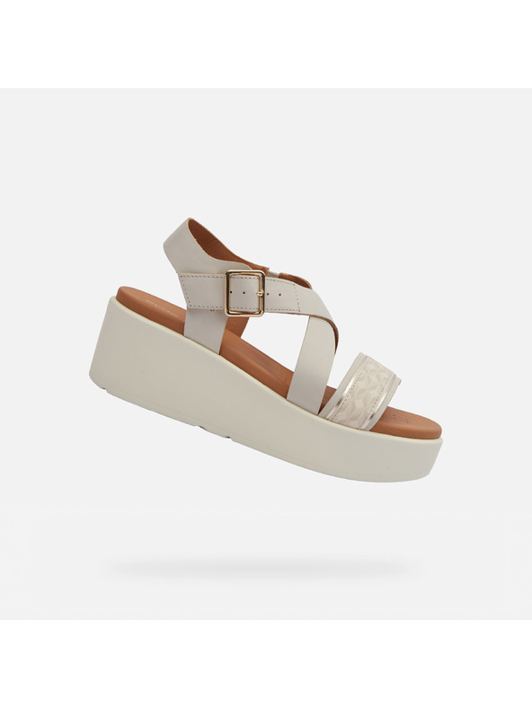 Geox Кремави дамски сандали Geox Xand 2.2S