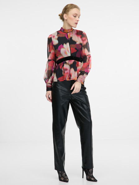 Orsay Червена с мотиви дамска блуза ORSAY