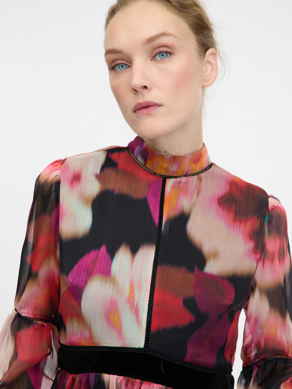 Orsay Червена с мотиви дамска блуза ORSAY