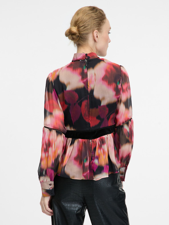 Orsay Червена с мотиви дамска блуза ORSAY