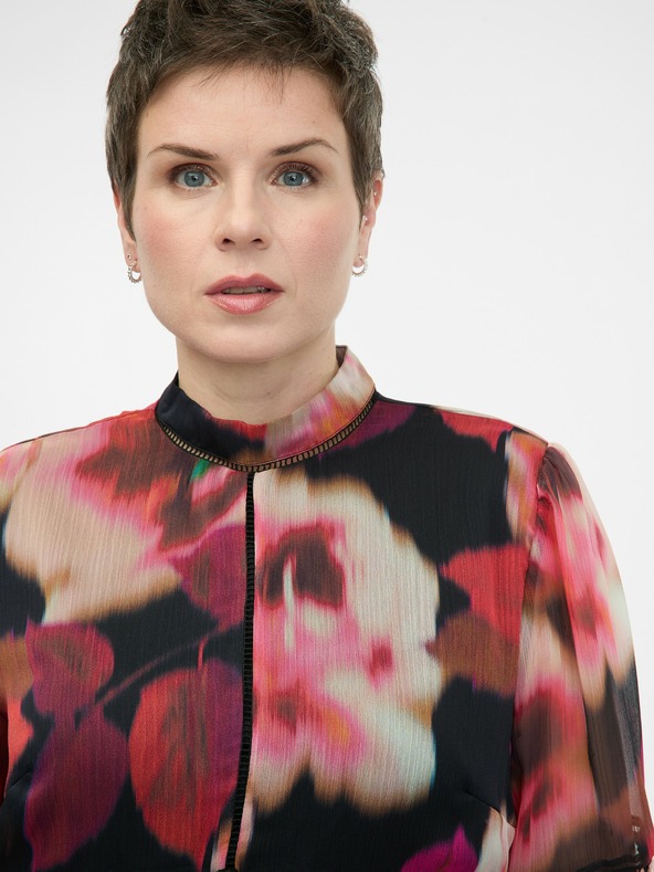 Orsay Червена с мотиви дамска блуза ORSAY