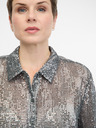 Orsay Сребърна блуза с яка ORSAY