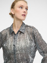 Orsay Сребърна блуза с яка ORSAY