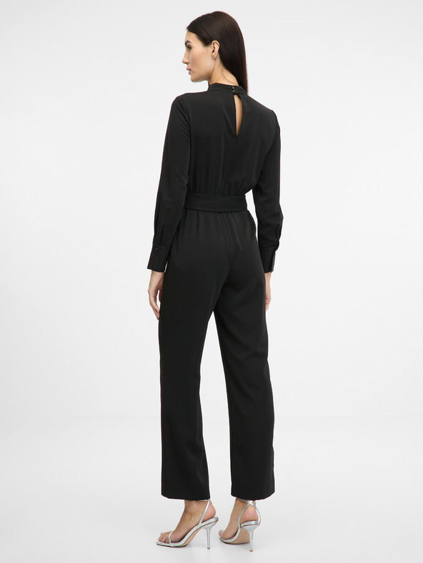 Orsay Черен дамски гащеризон с дълъг ръкав ORSAY