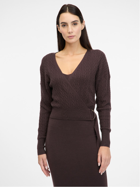 Orsay Кафява дамска миди рокля ORSAY