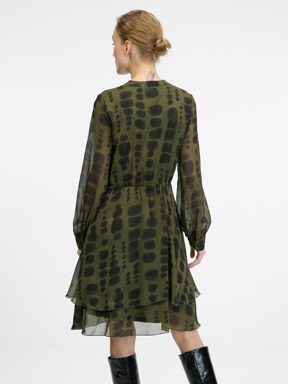 Orsay Зелена дамска рокля с дължина до коляното ORSAY