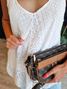 Edoti Дамски дантелен топ в боho стил SLR092 - бял OTHER