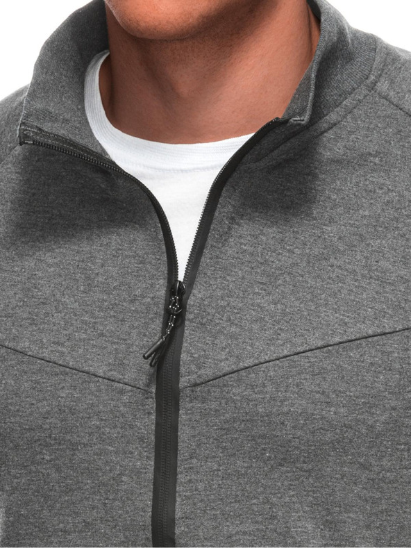 Edoti Мъжки суичър с цип B1709 - графит OTHER