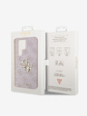 Guess PU 4G Metal Logo Zadní Kryt pro Samsung Galaxy S24 Ultra Pink Калъф за телефон