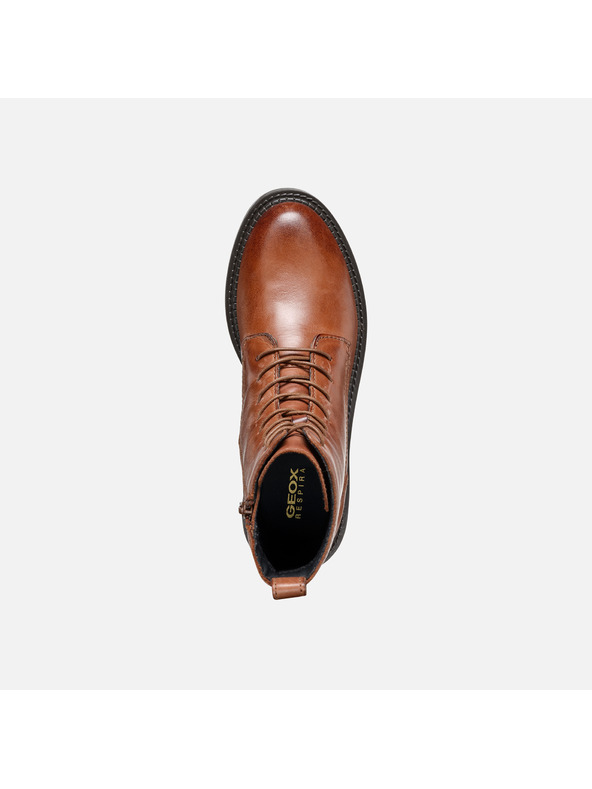 Geox Светлокафяви дамски боти Geox Serilda