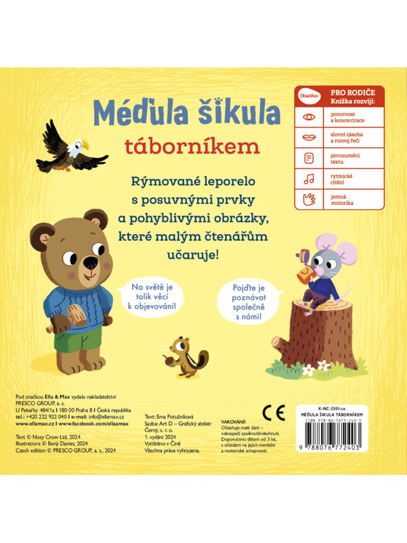 BAAGL  МЕЧО УМНИКА ЛАГЕРНИК – Картинки с подвижни елементи