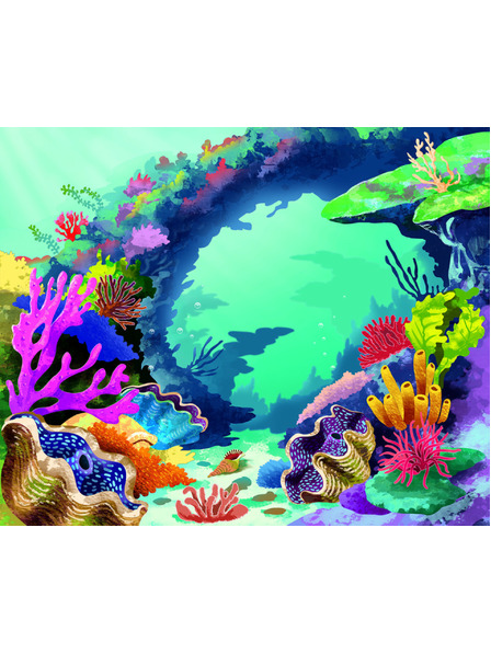 BAAGL  Четене и лепене – ПОД ПОВЪРХНОСТТА, книга със стикери