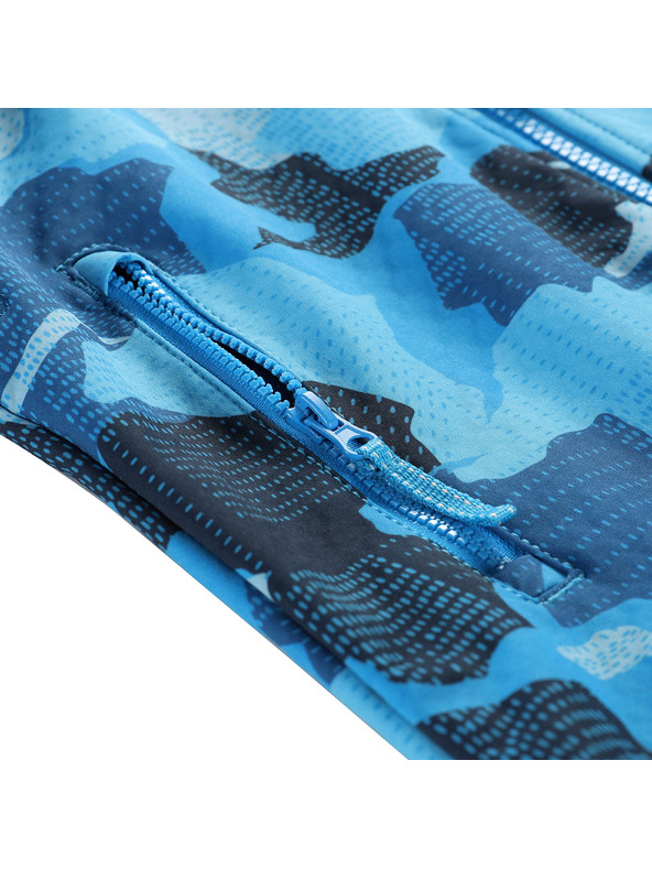 ALPINE PRO Детско софтшел яке с мембрана ALPINE PRO EZORO синьо бижу вариант pa