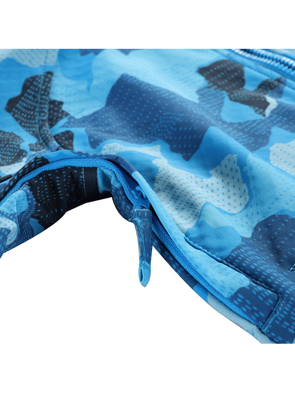 ALPINE PRO Детско софтшел яке с мембрана ALPINE PRO EZORO синьо бижу вариант pa