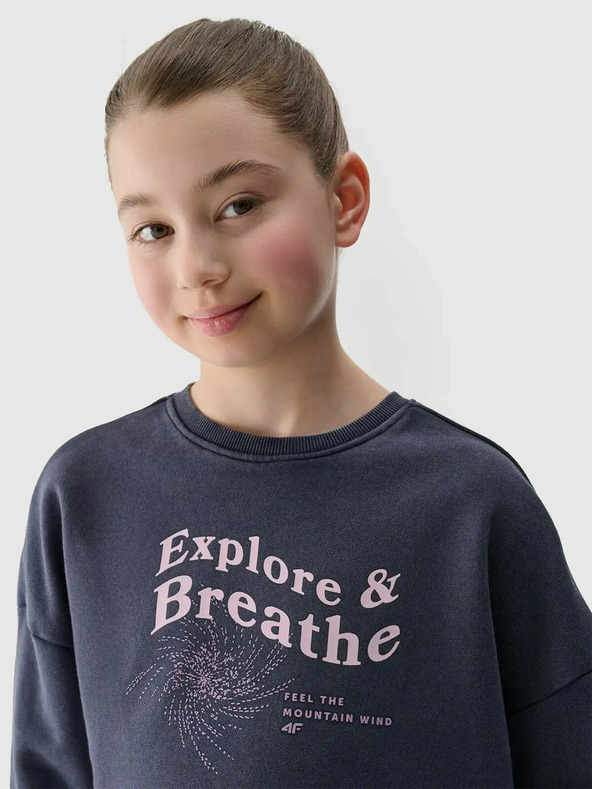 4F Момичешки скъсен суитшърт 4F