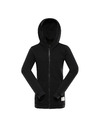 ALPINE PRO Детски памучен суитшърт с качулка ALPINE PRO LOKKO black