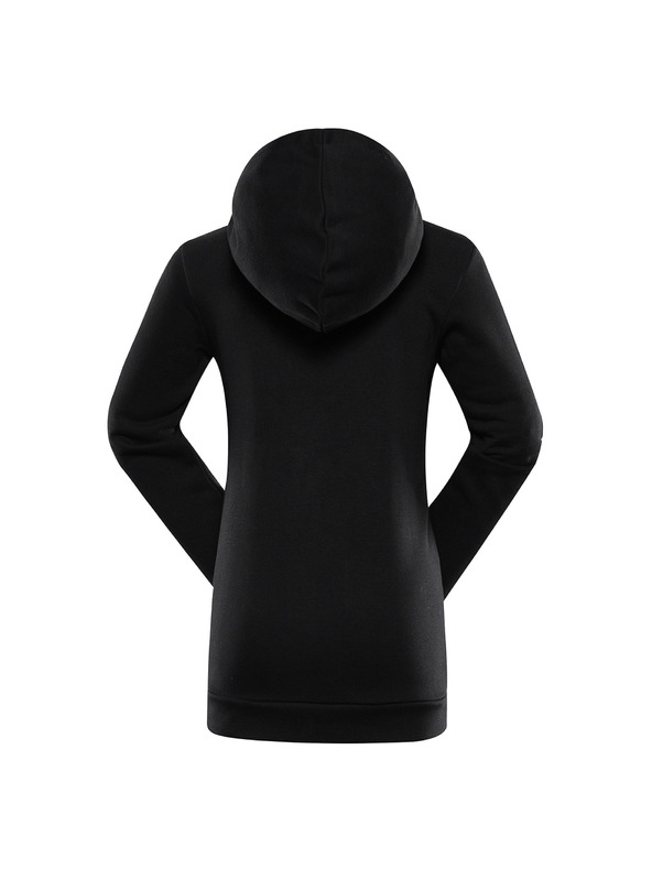 ALPINE PRO Детски памучен суитшърт с качулка ALPINE PRO LOKKO black