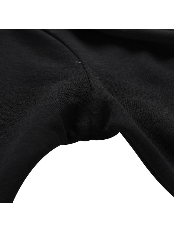 ALPINE PRO Детски памучен суитшърт с качулка ALPINE PRO LOKKO black