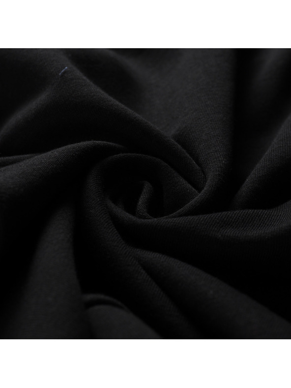 ALPINE PRO Детски памучен суитшърт с качулка ALPINE PRO LOKKO black