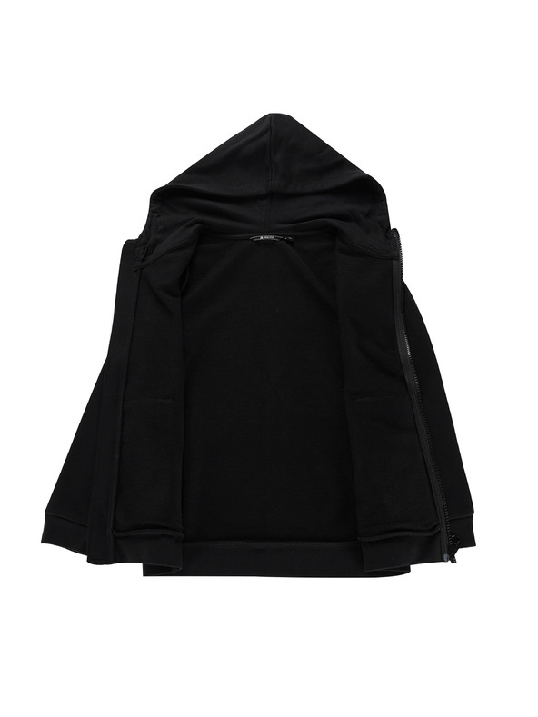 ALPINE PRO Детски памучен суитшърт с качулка ALPINE PRO LOKKO black