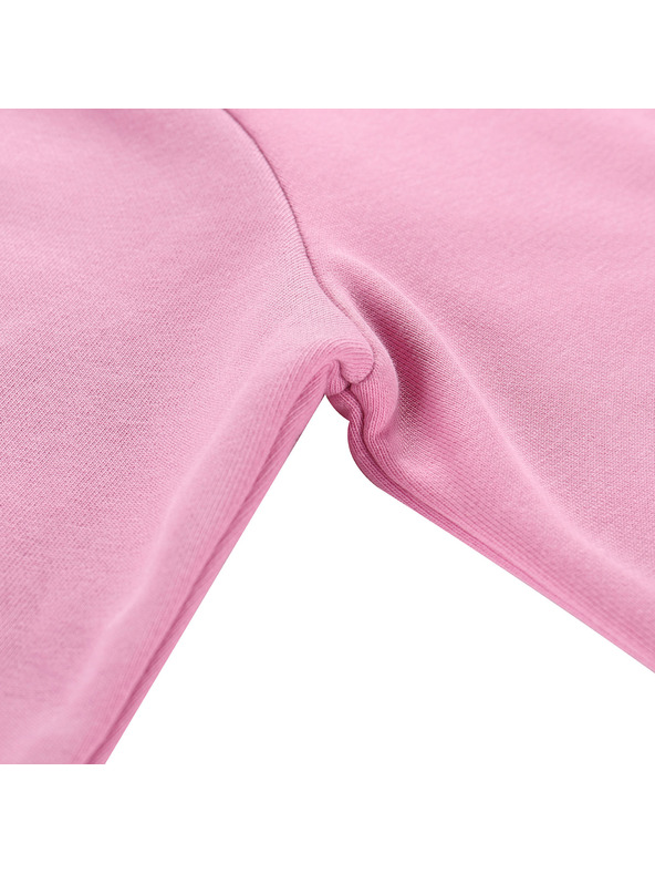 ALPINE PRO Детски памучен суитшърт с качулка ALPINE PRO LOKKO cyclamen