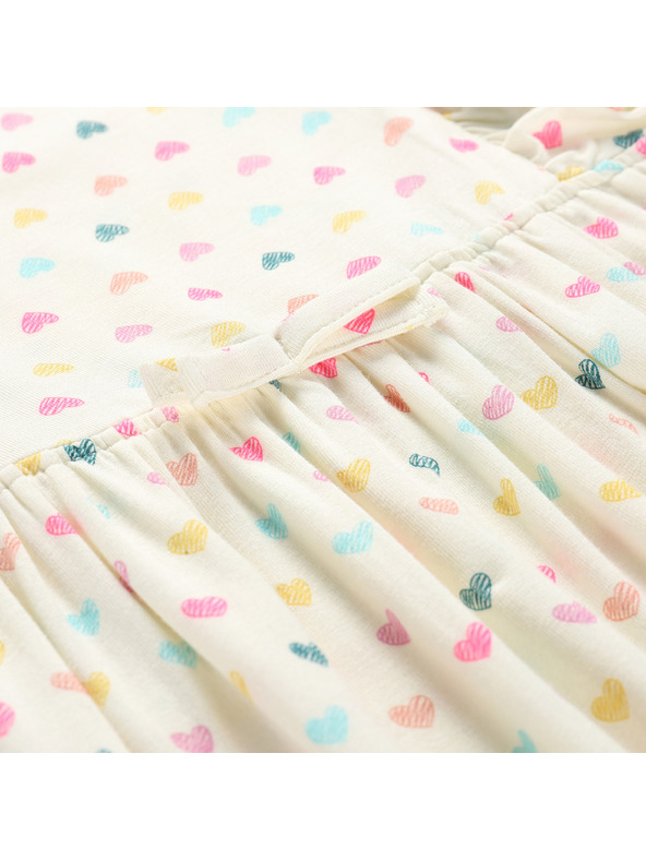 ALPINE PRO Детска лятна рокля ALPINE PRO EDANO creme вариант pc