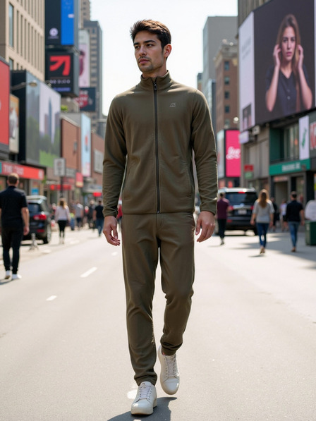 ALPINE PRO Мъжко поларено горнище ALPINE PRO SIUS 2 каменносив