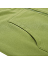 ALPINE PRO Мъжко памучно горнище с качулка ALPINE PRO LOKK тъмнозелен