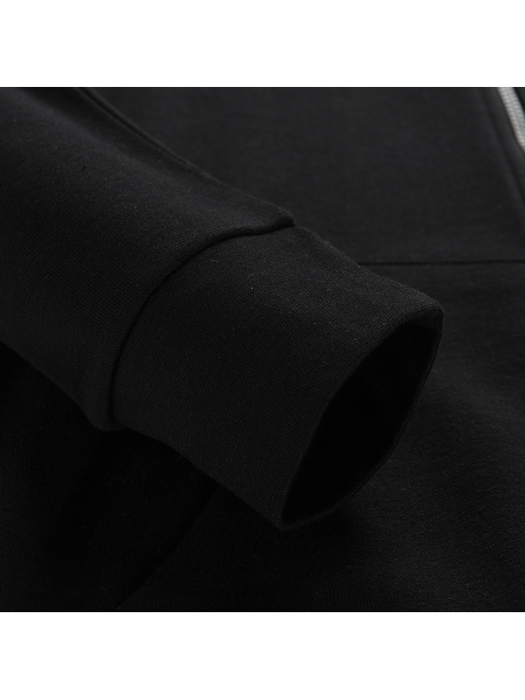 ALPINE PRO Мъжко памучно горнище с качулка ALPINE PRO LOKK черен