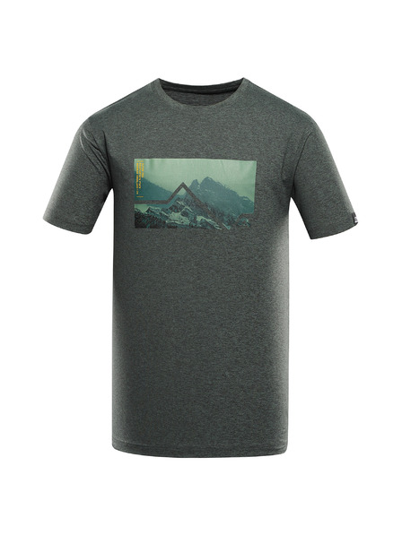 ALPINE PRO Мъжка меланжова тениска от рециклиран материал ALPINE PRO GORAF 2 laurel wreath вариант pa