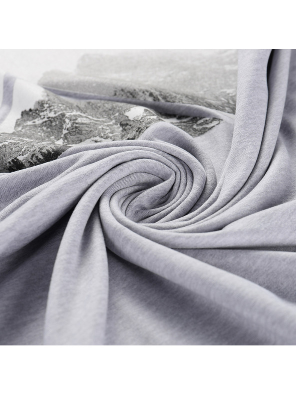 ALPINE PRO Мъжка меланжова тениска от рециклиран материал ALPINE PRO GORAF 2 high rise вариант pa