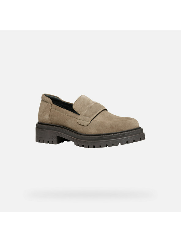 Geox Бежови дамски мокасини Geox Iridea