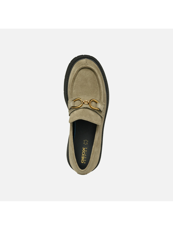 Geox Бежови дамски мокасини Geox Spherica Ec7