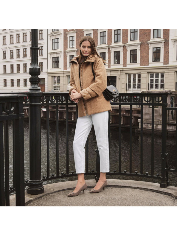 Geox Сиви дамски обувки с висок ток Geox Giselda