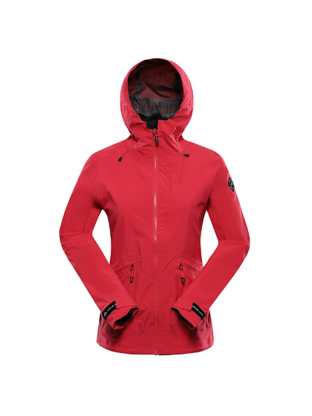 ALPINE PRO Дамско непромокаемо яке с PTX мембрана ALPINE PRO ZARRA малина