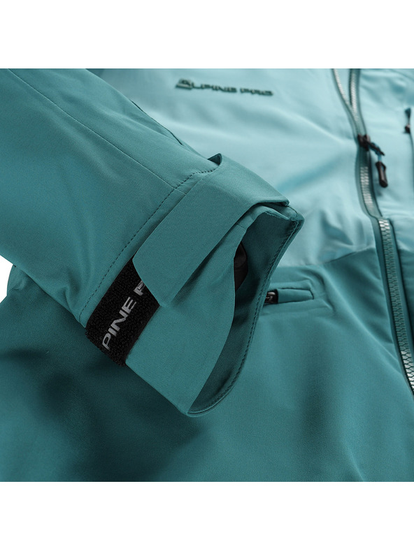 ALPINE PRO Дамско непромокаемо яке с PTX мембрана ALPINE PRO ZARRA aqua sea