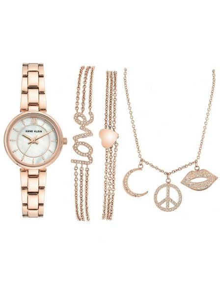 Anne Klein Розово-златисти дамски часовник Anne Klein