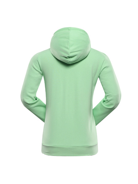 ALPINE PRO Дамски памучен суитшърт ALPINE PRO LOKKA paradise green