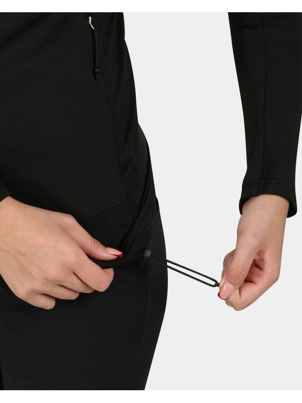 Kilpi Дамски функционален суитшърт с качулка Kilpi MEMPHIS-W Черен