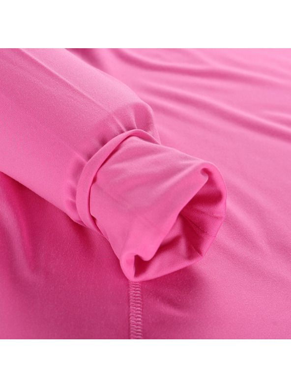 ALPINE PRO Дамски функционален суитшърт с отразителни елементи ALPINE PRO IZARA неоново розово