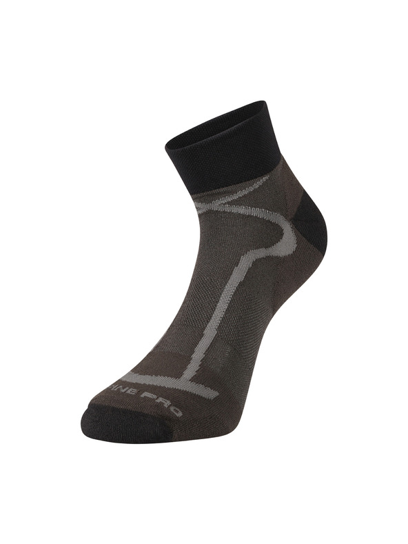 ALPINE PRO Спортни глезенни чорапи ALPINE PRO GANGE тъмно сиво