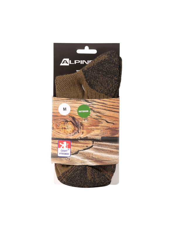 ALPINE PRO Антибактериални чорапи ALPINE PRO KEROWE сиво-камъни