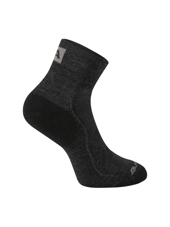 ALPINE PRO Антибактериални чорапи от мериносова вълна ALPINE PRO DERERE черни