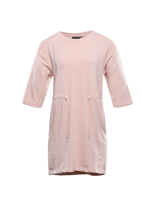 ALPINE PRO Дамска памучна рокля ALPINE PRO MOLEDA 2 праскова